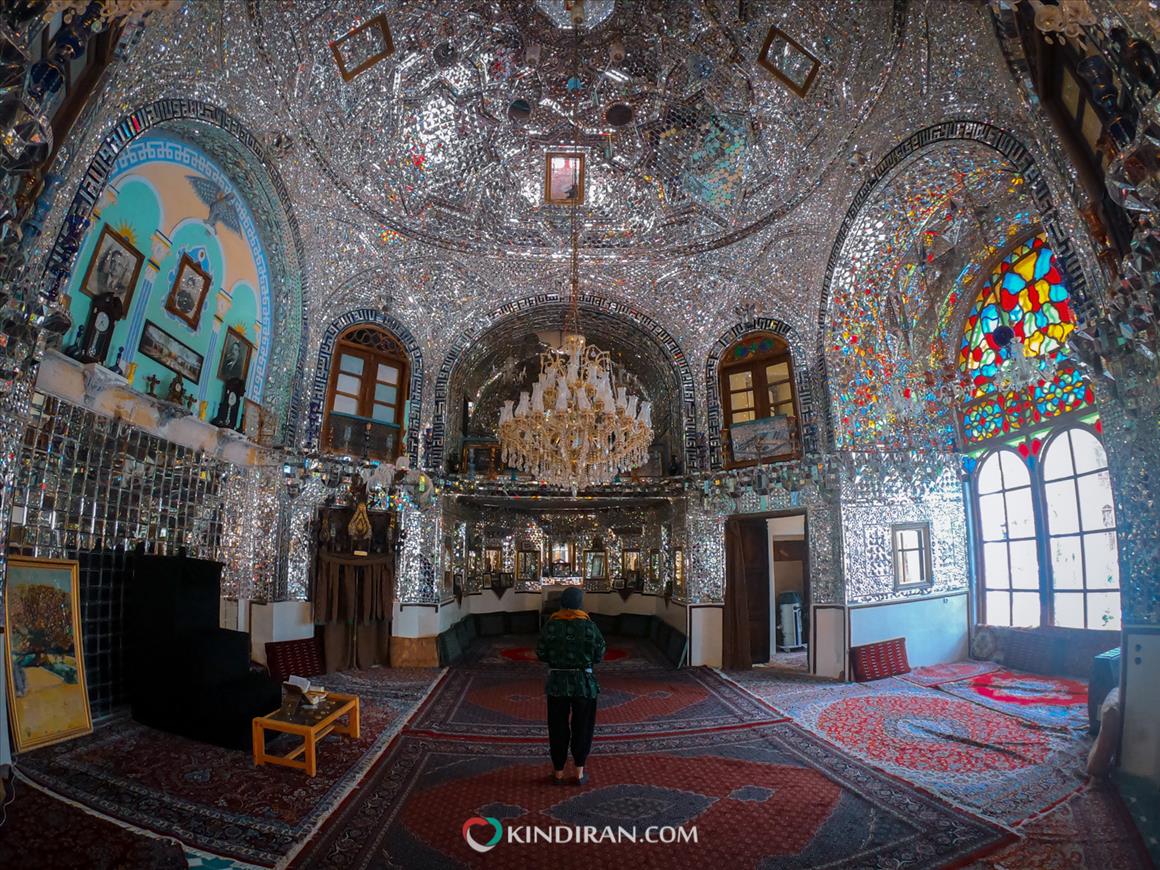 Miniature art and mirror work on Kermanshah's Tekyeh
