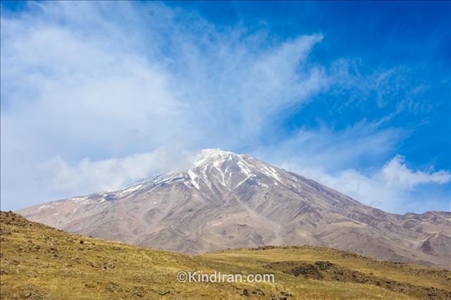 Damavand is visible far from 250 km in a clear sky