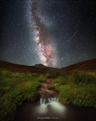 Milky way over Mt.Sabalan