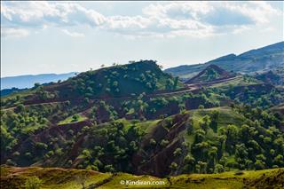 Wonderful road from Dezful to Shevi waterfall