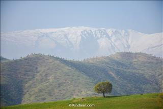 A Snowy view of Zagros Montain in April