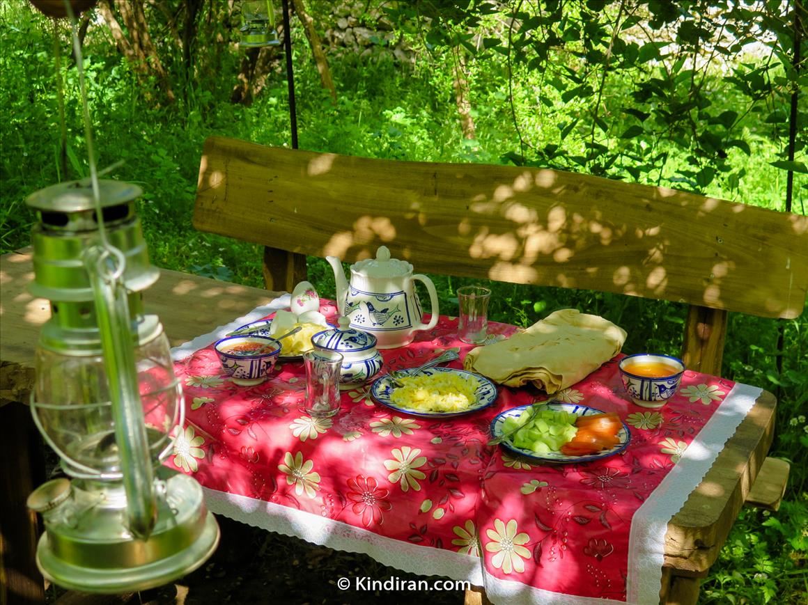 Breakfast, Elimat Eco-tourism accommodation, Izeh