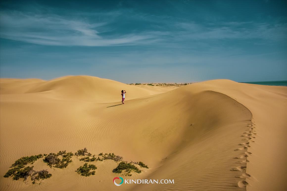 达拉克沙漠与大海交汇的地方